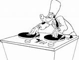 Dj Coloring Pages Getdrawings Goofy sketch template