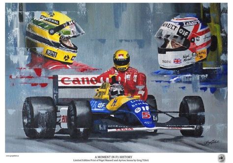 A Moment In F1 History Ayrton Senna And Nigel Mansell