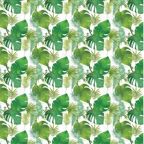 palm leaf pattern tropical leaves digital paper  print