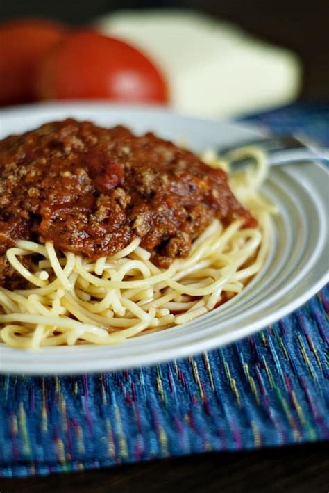 rich  hearty homemade spaghetti sauce heather likes food