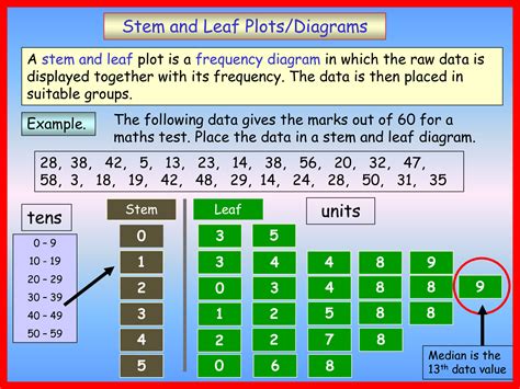 teaching special minds math stem  leaf diagram