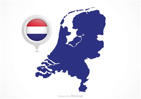 vector netherlands flag map pointer   vector art stock graphics images