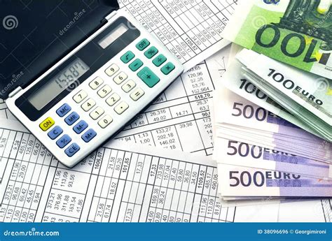 money  calculator stock photo image  close color