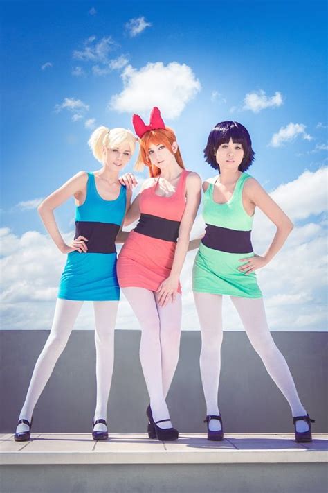 super trio cosplay outfits powerpuff girl