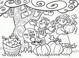 Coloring Pages Pumpkins Apples Fall Apple Pumpkin Halloween Printables Choose Board Print sketch template