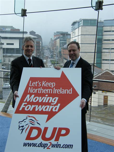 slogan launch  general election dup leader peter rob flickr