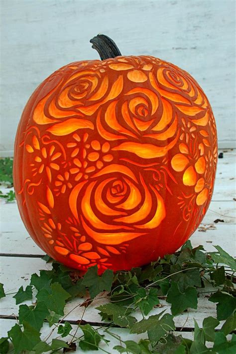 pretty pumpkin carving
