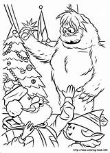 Coloring Pages Rudolph Reindeer Snowman Abominable Christmas Book Nosed Red Yeti Kids Printable Drawing Bumble Color Yukon Toddlers Print Sheet sketch template