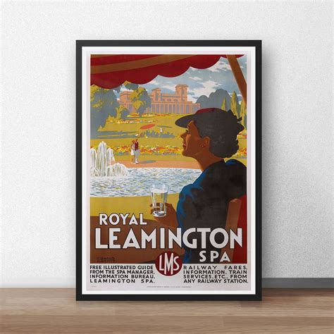 leamington poster leamington spa vintage poster wall art art