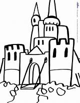 Coloring Castle Printable Medieval Coolest Printables Pages sketch template