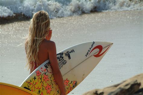 beach hair girl ocean surf surfer surfing girl image 61536 on