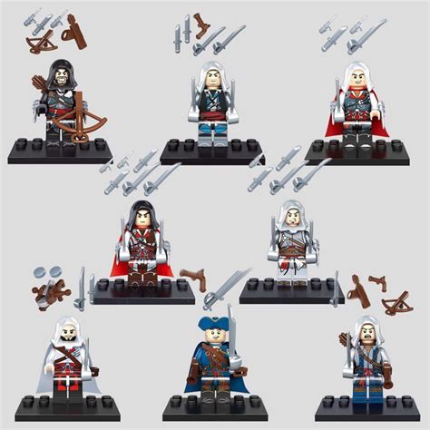 assassins creed minifigures lego compatible toys assassins creed black flag kids toys lego