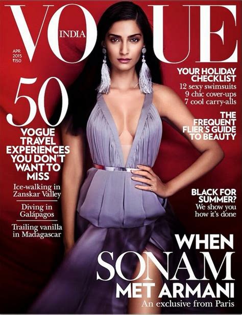 Sonam Kapoor Goes Bra Less Hot Sexy Boobs Almost Full