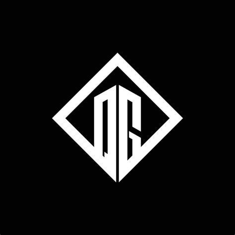 qg logo monogram  square rotate style design template  vector art  vecteezy