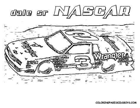 nascar coloring pages    print