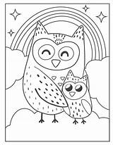 Eule Eulen Malvorlage Malvorlagen Ausmalbilder Kinder Ausmalen Printable Verbnow Clouds Susse Owls Birds sketch template