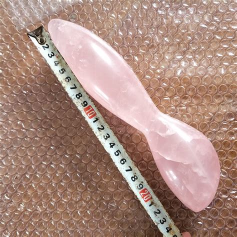 Buy 24cm Rose Quartz Crystal Wand Long Natural Pink
