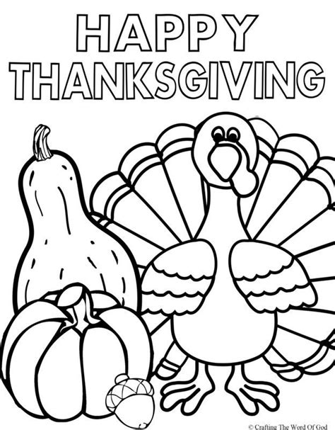 printable color pages for thanksgiving