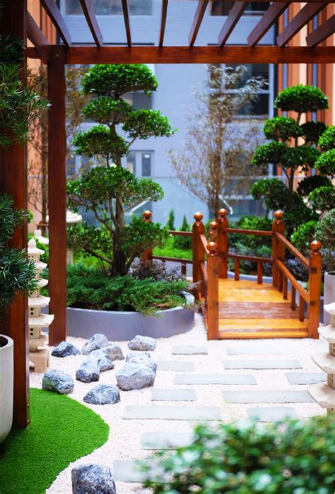 japanese courtyard garden pattaya thai garden design