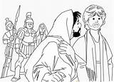 Coloring Judas Easter Betrayal sketch template