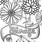 Kind Coloring Pages Courage Being Getcolorings sketch template