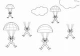 Paracaidistas Cielo Paracaídas Ninos Soleado Tú Podrás Elegir Prefieres Conmishijos sketch template