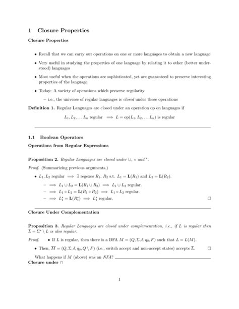 closure properties