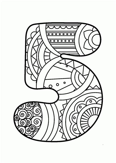 pattern number  coloring pages  kids counting numbers printables