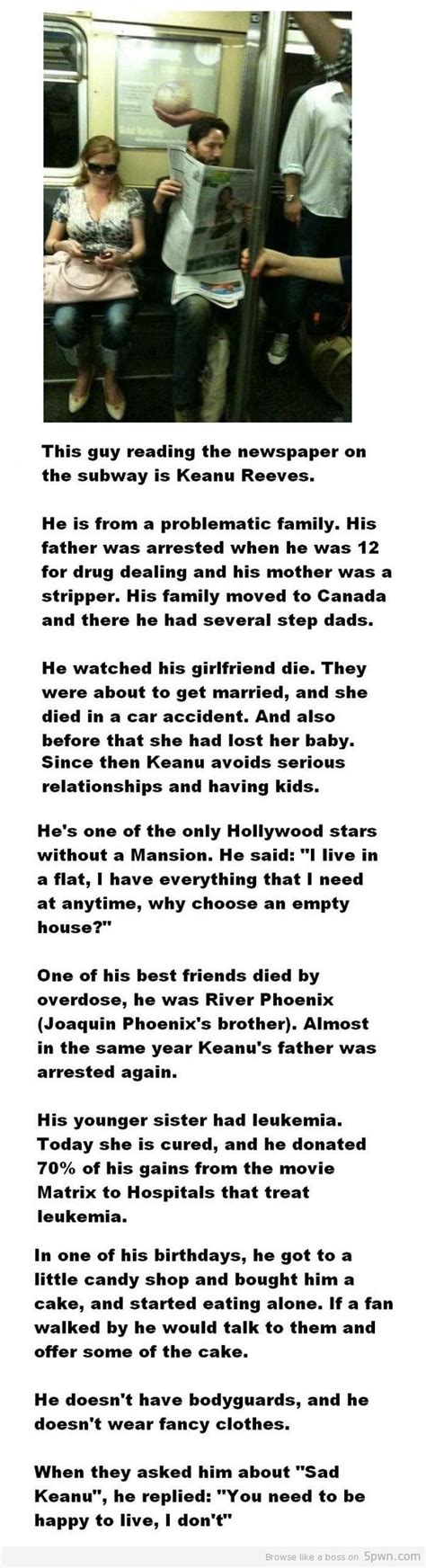 A Sad Biography Of Keanu Reeves Hollywood Actor Social