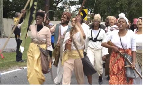 hundreds of actors make good on reenactment of largest slave rebellion