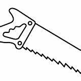 Coloring Pages Handsaw sketch template