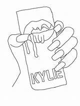 Kylie Jenner sketch template