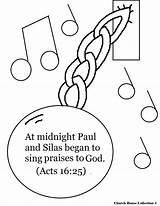 Paul Silas Printable Scriptures sketch template