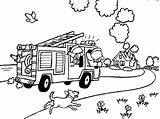 Coloring Fire Pages Truck Pdf Printable Getcolorings sketch template