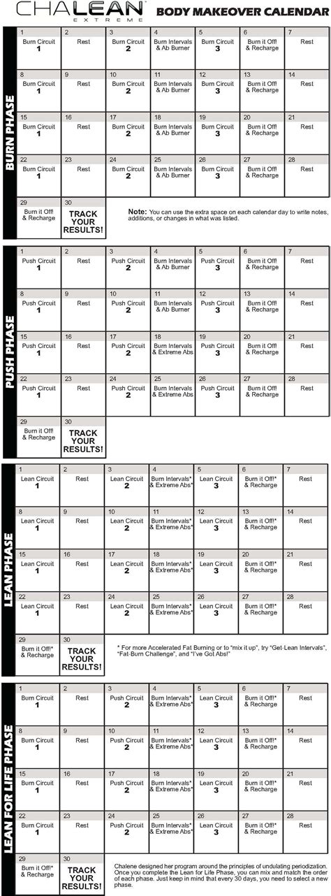 minute chalean extreme workout schedule    gym holiday