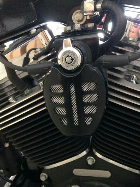 front    black motorcycle  chrome accents