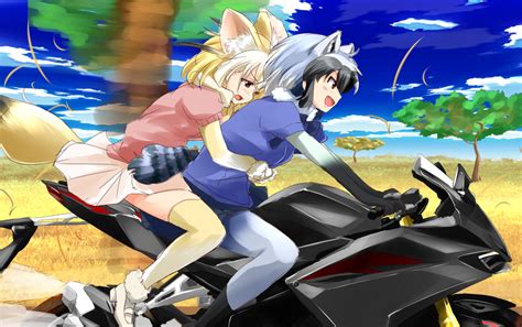 common raccoon and fennec kemono friends drawn by suzuki