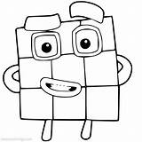 Numberblocks Xcolorings sketch template