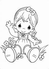 Precious Moments Coloring Pages Fun Kids sketch template