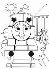 Thomas Coloring Train Pages Kids Freekidscoloringandcrafts Friends sketch template