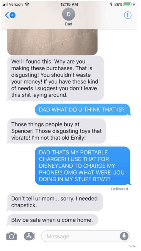 Dad Thinks He S Found Daughter S Sex Toy Awkward Texts Reveal He S Way