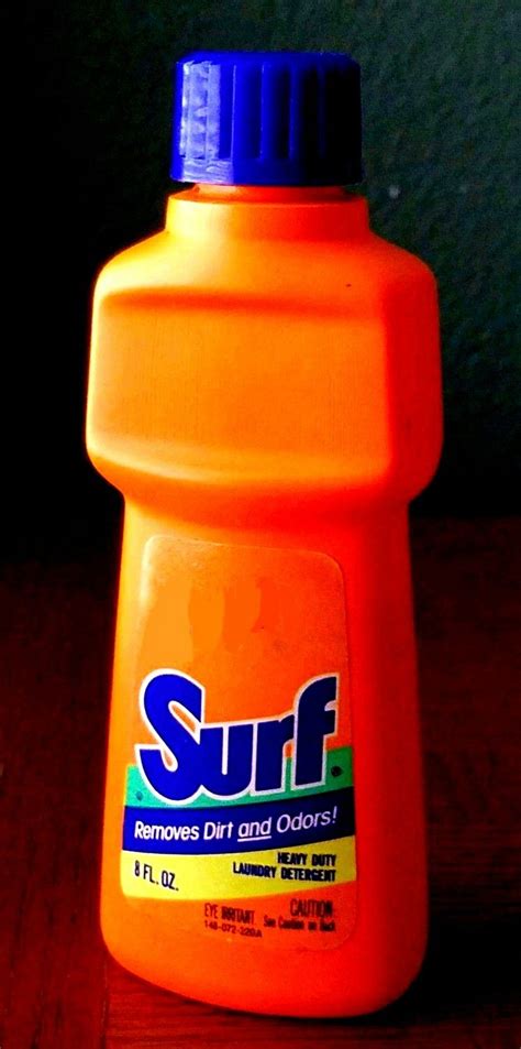 Vintage Bottle Of Surf Liquid Laundry Detergent Vintage Bottle