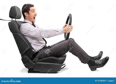 man driving fast  enjoying  stock image image  risky