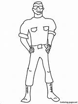 Guard Coloring Pages Security Color Getdrawings Getcolorings Drawing sketch template
