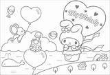 Melody Coloring Pages Color Sanrio Kuromi Kitty Wallpaper Hello Colouring Cartoons Cartoon Fanpop Book Sheets Printable Kids Background Print Cute sketch template