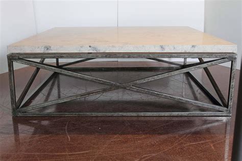 marble limestone transitional x base coffee table for
