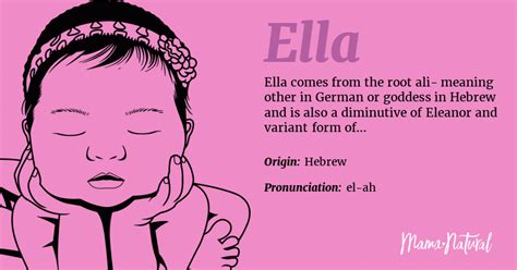 Ella Name Meaning Origin Popularity Girl Names Like Ella Mama Natural