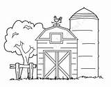 Barn Coloring Pages Printable Farm Color Kids Sheets Animal Print Colouring Book House Barns Preschool Drawing Trucks Fence Crafts Red sketch template