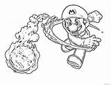 Pages Coloring Fireball Getcolorings Mario sketch template