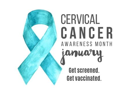january is cervical cancer awareness month district health department